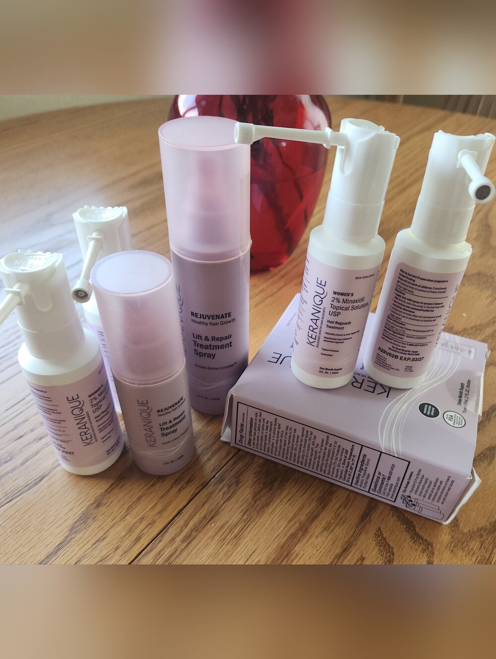 Keranique Rejuvenate Lift & Repair Spray & Hair Regrowth Treatment -Light Purple